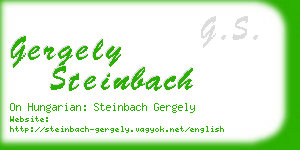 gergely steinbach business card